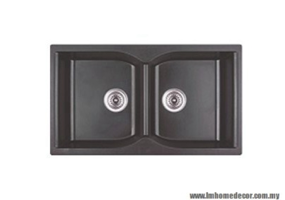 Sinki Dapur : Livinox BIANCO 822 BLACK