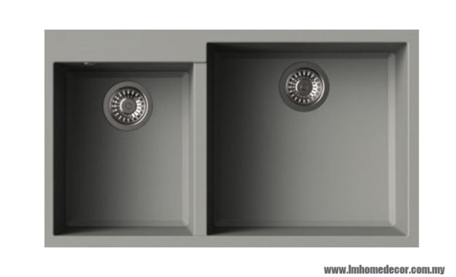 Granite Sink : Haustern DURO 634 (GREY  BLACK)