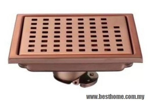 FLOOR DRAINER - ROSE GOLD Bathroom Floor Drain Bathroom / Washroom Choose Sample / Pattern Chart