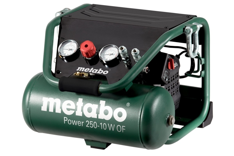 METABO OIL FREE AIR COMPRESSOR 2HP, 3.5CFM, 10BAR, 10 LITRE TANK MODEL: POWER250-10W-OF