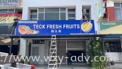 TECK FRESH FRUITS PVC signboard PVC Board Emboss Wording / Logo Signboard(2