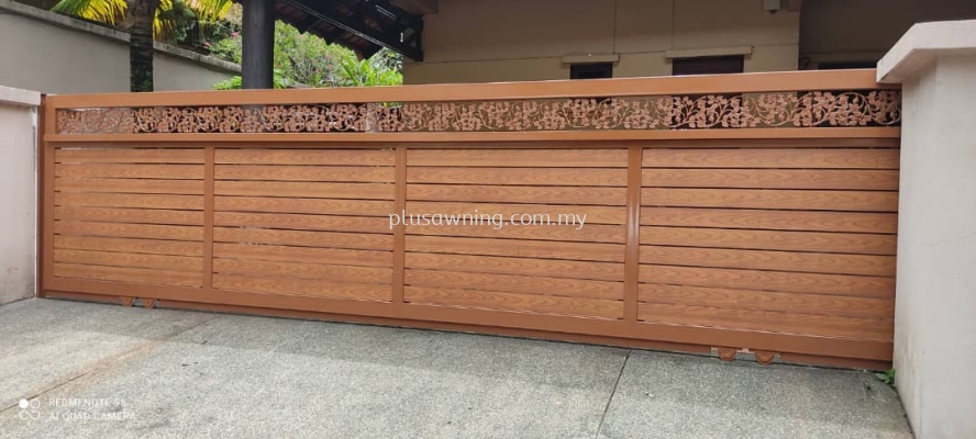 SLIDING GATE MIX ALUMINIUM @JALAN EKSEKUTIF U1/6B, GLENMARIE COURT AND COUTRY CLUB, SHAH ALAM, SELANGOR