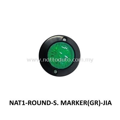 ROUND GREEN LED SIDE MARKER LAMP BUS TRUCK LORRY ROOF LAMP SIDE MARKER LAMP