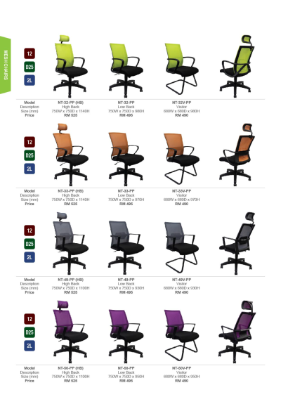 Mesh Chair NT-32-PP (HB)