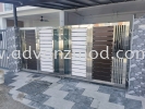 Stainless Steel Folding Gate With Aluminium Panels @ Jalan Tiung 5 Taman Mamanda Batu 9 Stainless Steel Gate With Aluminium Panel