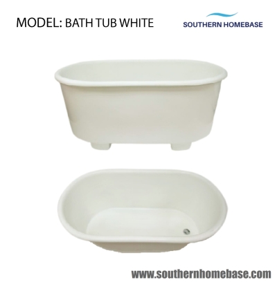 BATHROOM BATH TUB WHITE CW WASTE