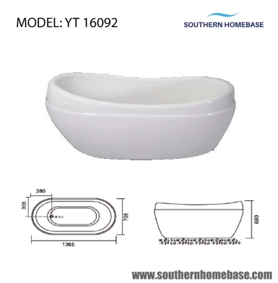 BATHROOM BATH TUB ELITE YT 16092