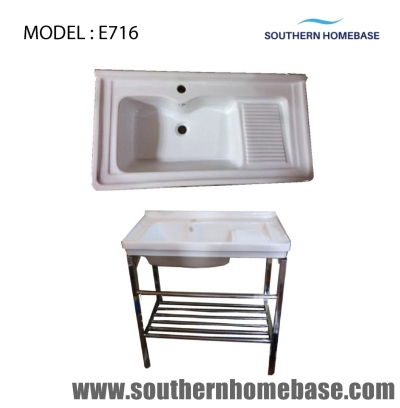 ATHROOM LAUNDRY CERAMIC BASIN WITH STAND