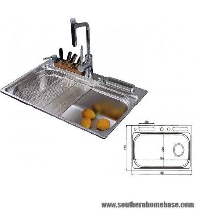 Kitchen Sink Model : Bareno 1019FY Stainless Steel