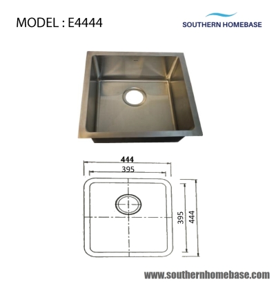 KITCHEN SINK SINGLE BOWL : ELITE E4444