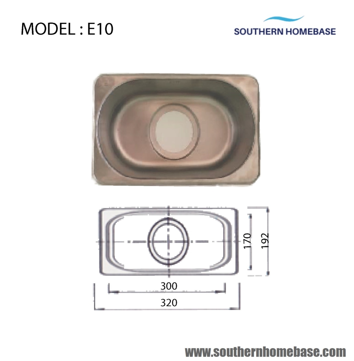 KITCHEN SINK SINGLE BOWL : ELITE E10 ELITE Single Bowl Stainless Steel Sin Kitchen Sink Choose Sample / Pattern Chart