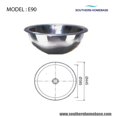 KITCHEN SINK ROUND BOWL : ELITE E90-J