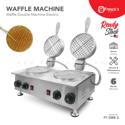 Waffle Double Machine Electric Stainless Steel