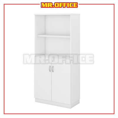 MR OFFICE : Q-YOD17-WH SEMI SWINGING DOOR MEDIUM CABINET