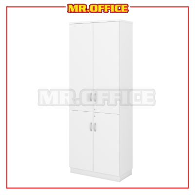 MR OFFICE : Q-YTD21-WH DUAL SWINGING DOOR HIGH CABINET