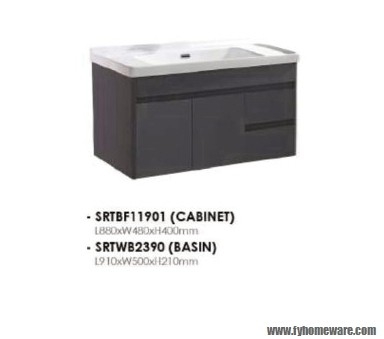 SRTBF11901 + SRTWB2390 Ready Made Wash Basin Cabinet Bathroom / Washroom Choose Sample / Pattern Chart