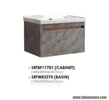 STRBF 11701 + SRTGB 2270 Kabinet Sinki Basuh Sedia Dibuat Bilik Mandi / Tandas Carta Pilihan Warna Corak