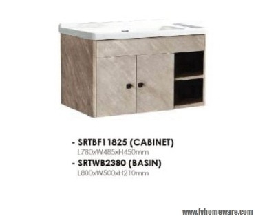 STRBF 11825 + SRTGB 2380 Kabinet Sinki Basuh Sedia Dibuat Bilik Mandi / Tandas Carta Pilihan Warna Corak