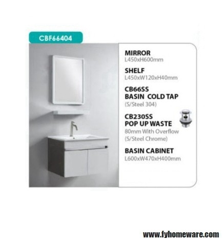 CBFAL66404 Ready Made Wash Basin Cabinet With Mirror Bathroom / Washroom Choose Sample / Pattern Chart