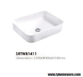 Counter Top Basin : SRTWB1411 Above Counter Wash Basin Bathroom / Washroom Choose Sample / Pattern Chart