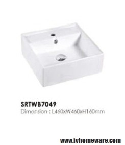 Counter Top Basin : SRTWB7049 Above Counter Wash Basin Bathroom / Washroom Choose Sample / Pattern Chart