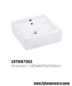 SRTWB7003 Sinki Basuh Bilik Mandi / Tandas Carta Pilihan Warna Corak