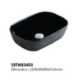 SRTWB3403 Basin Jenis Seni Bilik Mandi / Tandas Carta Pilihan Warna Corak