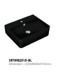 SRTWB2515-BL Art Basin Bathroom / Washroom Choose Sample / Pattern Chart