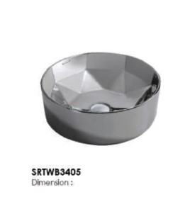 SRTWB3405 Basin Jenis Seni Bilik Mandi / Tandas Carta Pilihan Warna Corak