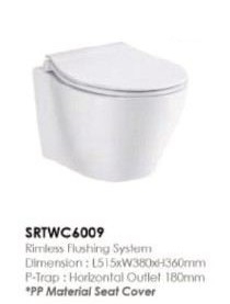 SRTWC 6009 Water Closet Series Bathroom / Washroom Choose Sample / Pattern Chart