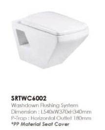 SRTWC 6002 Toilet Bowl / Water Closet Bathroom / Washroom Choose Sample / Pattern Chart