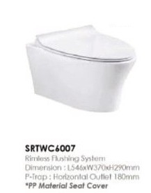 SRTWC 6007 Toilet Bowl / Water Closet Bathroom / Washroom Choose Sample / Pattern Chart