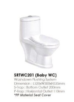 SRTWC 201 Water Closet Series Bathroom / Washroom Choose Sample / Pattern Chart