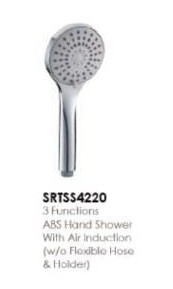 SRTSS 4220 Shower Taps / Shower Head Bathroom / Washroom Choose Sample / Pattern Chart