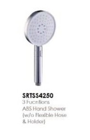 SRTSS 4250 Shower Taps / Shower Head Bathroom / Washroom Choose Sample / Pattern Chart
