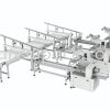 Production Line With Auto Feeding Conveyor Fully Automatic Horizontal Flow Packaging Machine