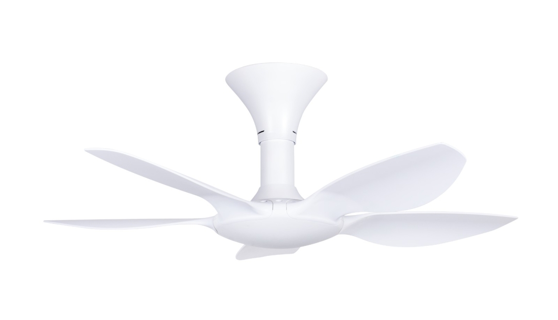 Alpha Ceiling Fan - AX70 5B  40 (Matt White) Alpha Ceiling Fan Fan & Fan Decoration Choose Sample / Pattern Chart