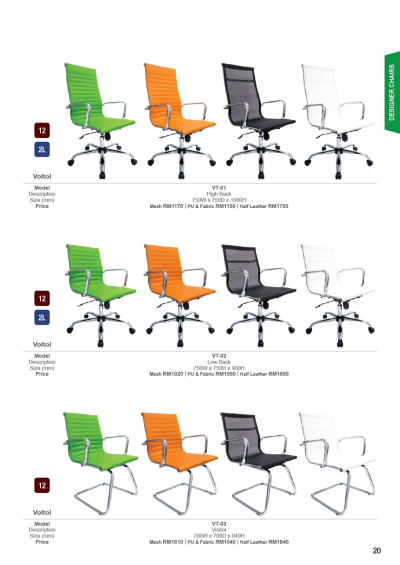 Designer Chair VT-01-Mesh