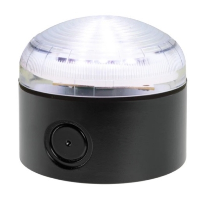 222-2456 - RS PRO Clear LED Steady Beacon, 12 V ac/dc, 24 V ac/dc, Screw Mount, IP66