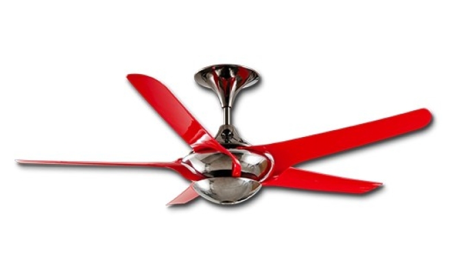 Deka Designer Ceiling Fan - FERA7 (Red)