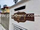 Customize 3D House Door Sign OUTDOOR SIGNAGE SIGNAGE