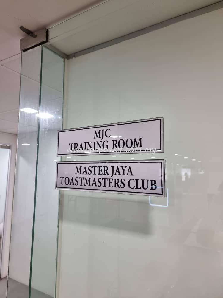 Office Glass Door Signage