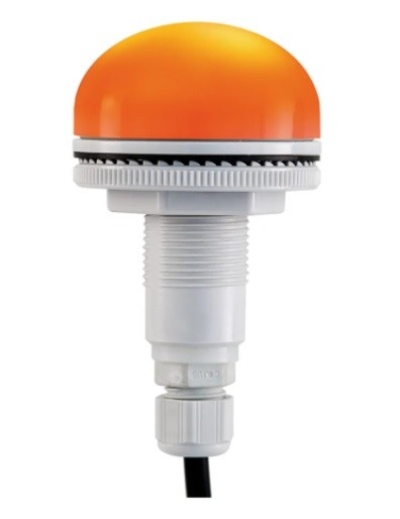 220-4988 - RS PRO Amber LED Multiple Light Effects Beacon, 12 �� 24 V, Panel Mount, IP66