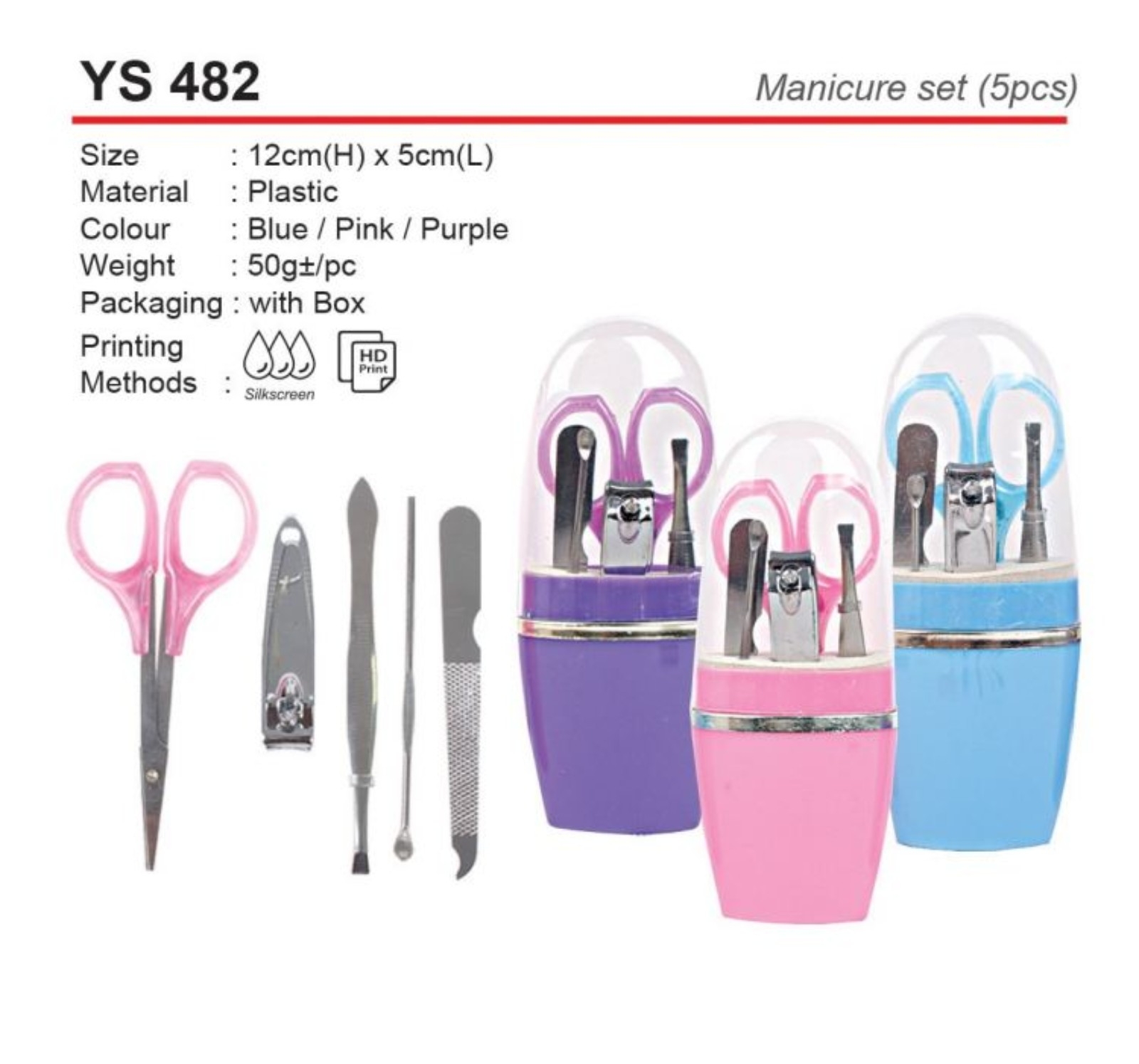 YS482 Manicure Set (5pcs) (A)
