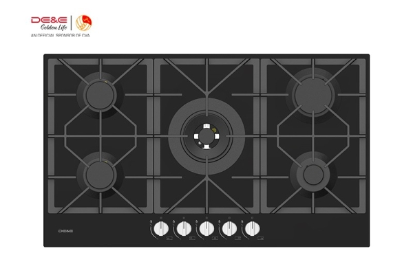 DE&E Hob Nova 87CM Tempered Glass S58666