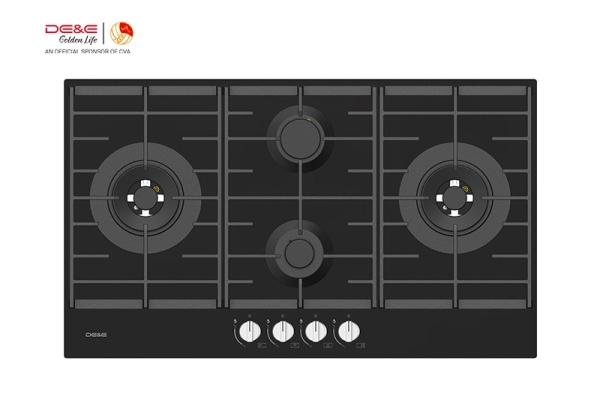 DE&E Hob Nova 87CM Tempered Glass S48666 