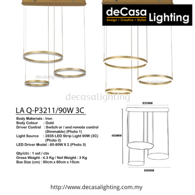 Modern Circle Ring Pendant Light (3211)