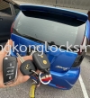 Duplicate perodua car key control with chip car remote