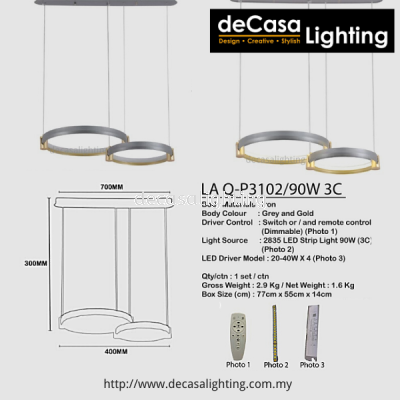 Modern Ring Pendant Light (3102)