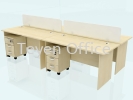 cluster 4 in 1 CLUSTER 4 IN 1  DESKING SYSTEM